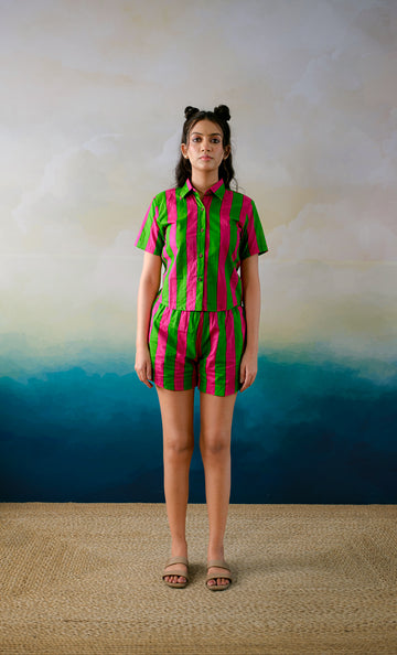 Green Mango Candy Shorts Set