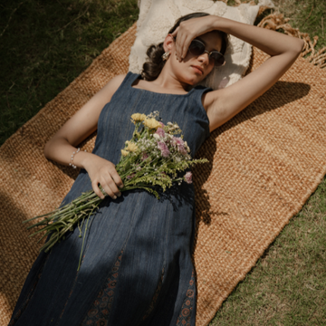Handmade Wedding Guest Dress charkha and loom 
