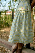 Shop Penelope Gingham Maxi Skirt | Buy tiered cotton maxi skirt online