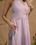 Shop Desert Rose Ikkat Midi Dress | Buy Lavender Midi Dress online