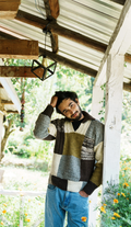 Bulbul Patchwork Jumper Green