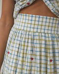 Shop Penelope Gingham Maxi Skirt | Buy tiered cotton maxi skirt online