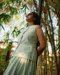 Shop Penelope Gingham Two Piece Set | Buy Online | White & Green