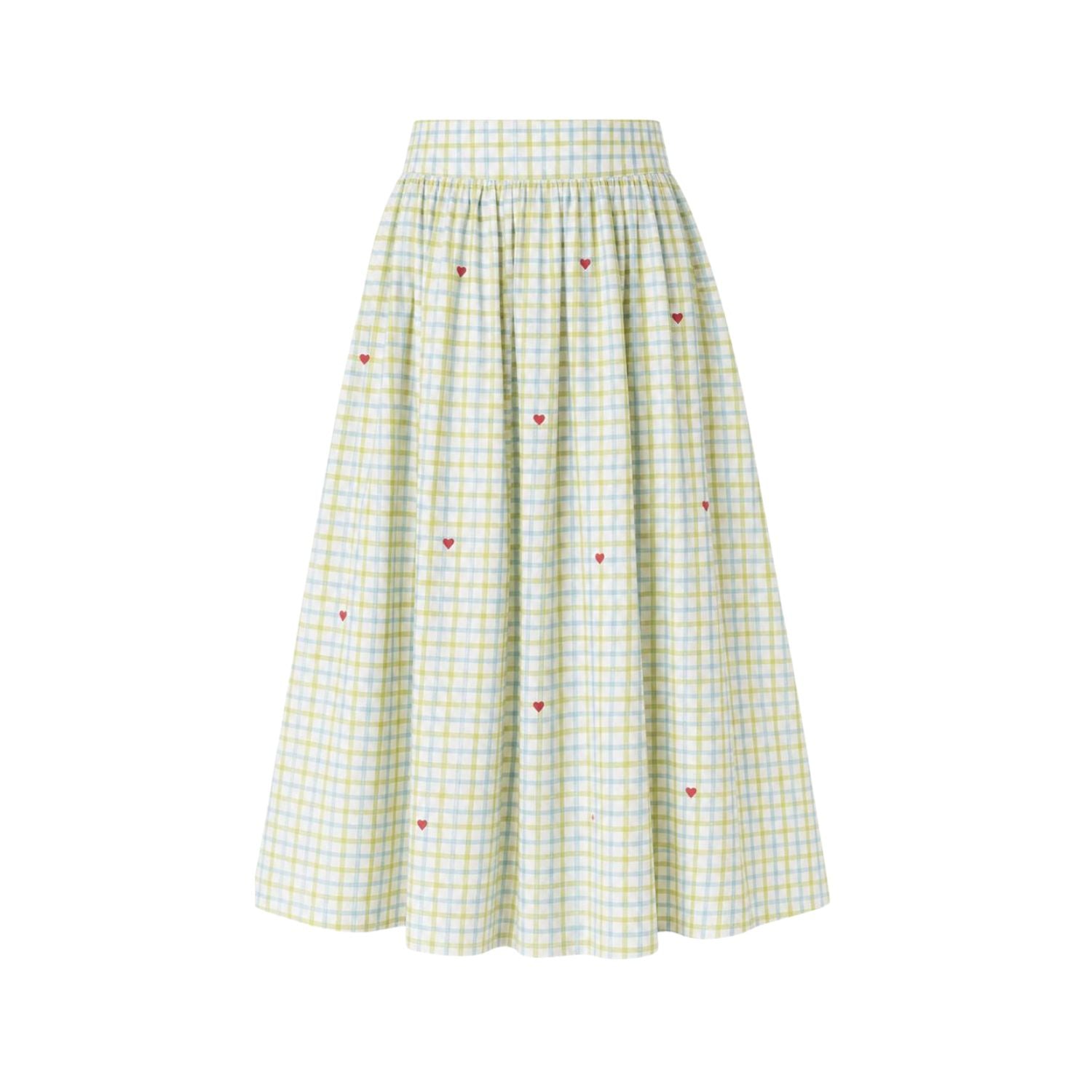 Shop Penelope Gingham Maxi Skirt | Buy tiered cotton maxi skirt online