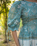 Buy Delia Block Print Cotton Maxi Dress | Boat Neck Maxi | Shop Boho Dresses