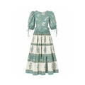 Buy Delia Block Print Cotton Maxi Dress | Boat Neck Maxi | Shop Boho Dresses