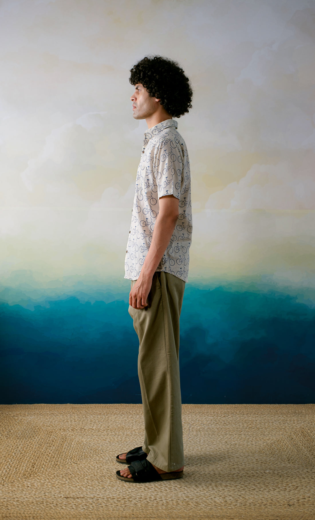Amsterdam Ride – Hand Block Printed Cotton Men’s Shirt