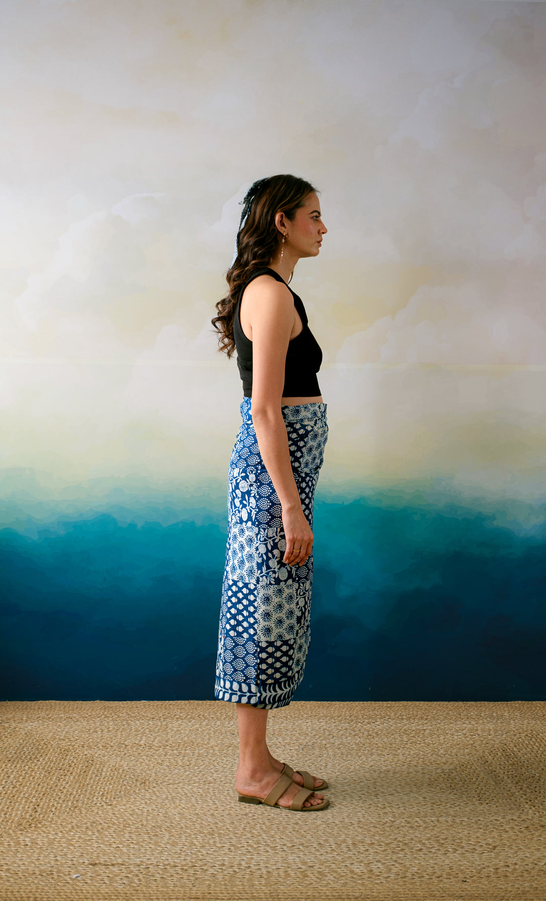 Udaipur Skirt (Indigo_4)