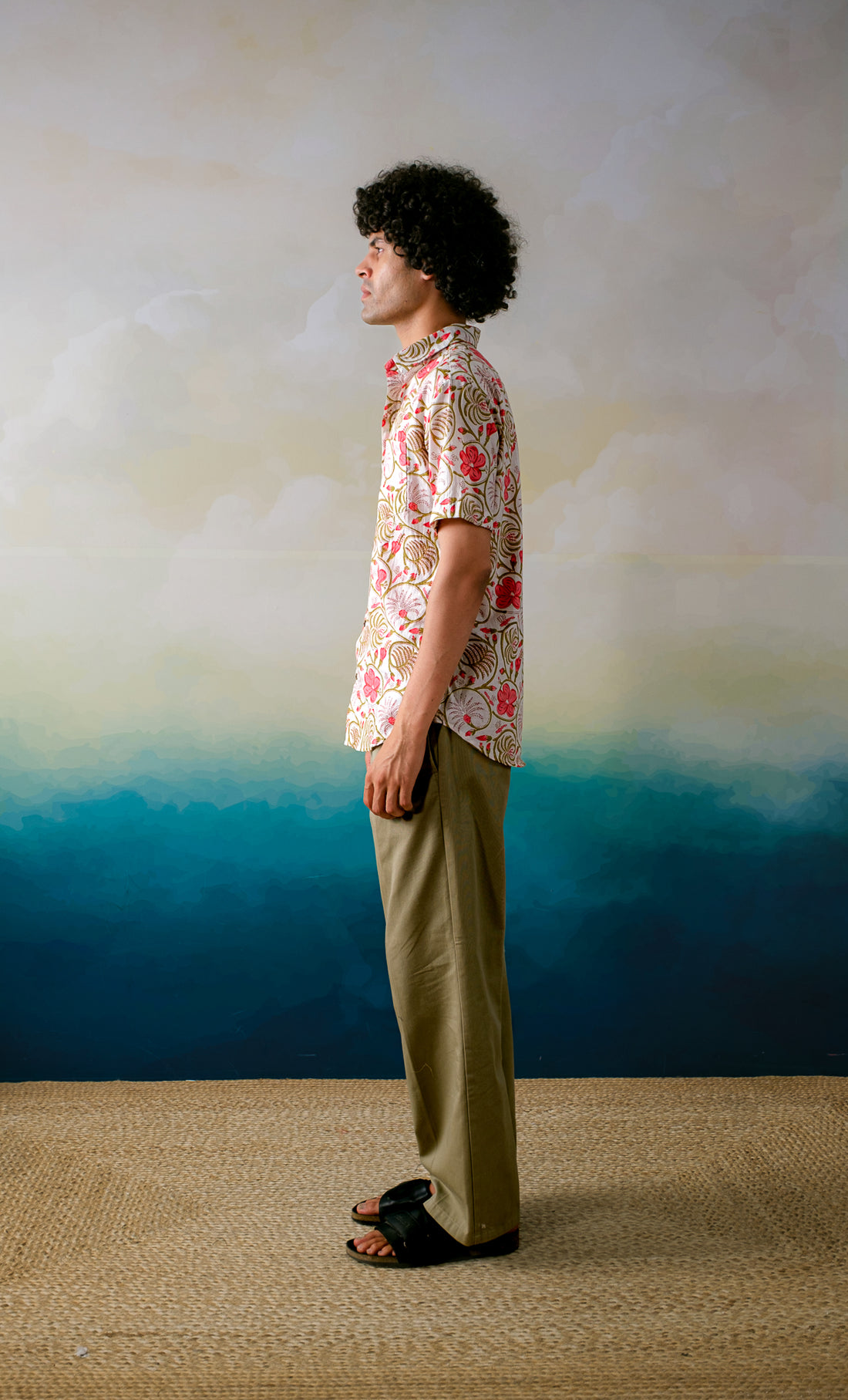 Florence Flair – Hand Block Printed Cotton Men’s Shirt