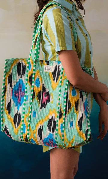 Bazaar Bag Mosaic Green