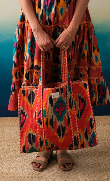 Bazaar Bag Mosaic Orange