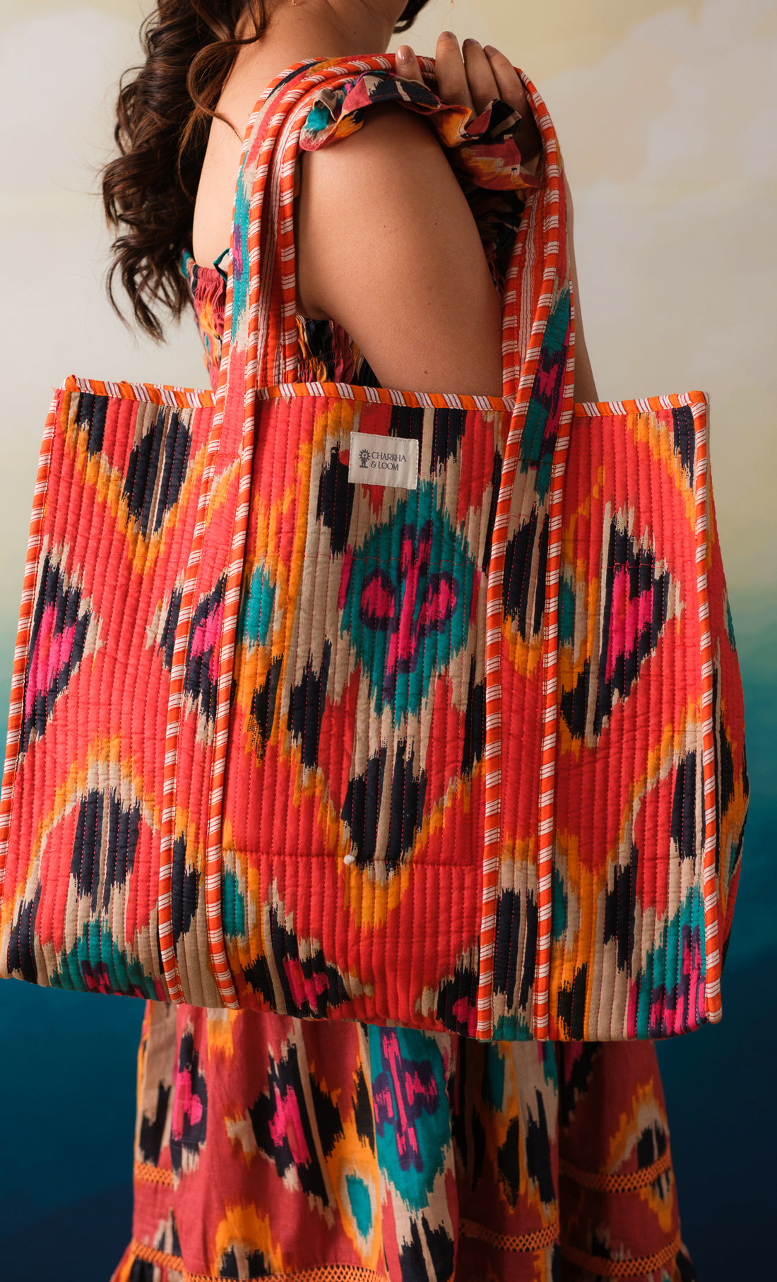 Bazaar Bag Mosaic Orange