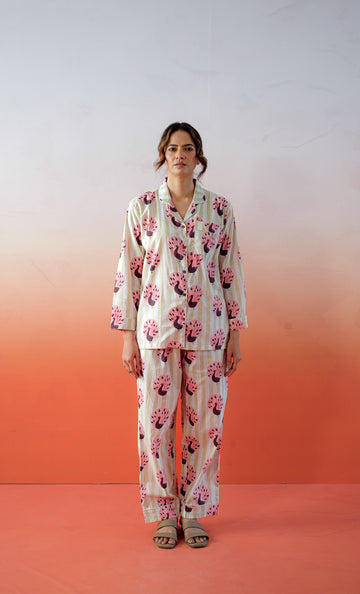 Peacock Dance PJ Set