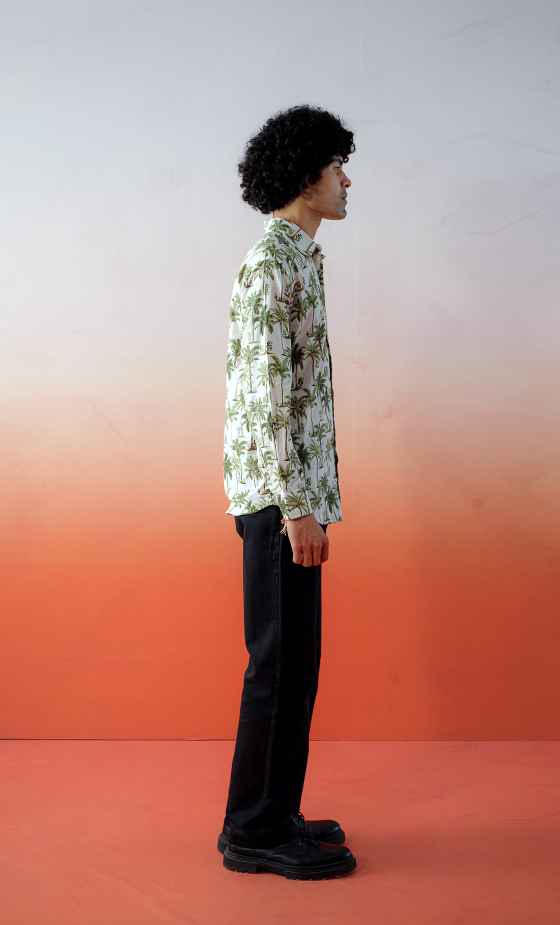Goa Palms – Hand Block Printed Cotton Men’s Shirt