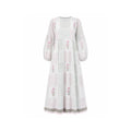 Shop the White Block Print Maxi Dress | Iris Kota Doria Dress