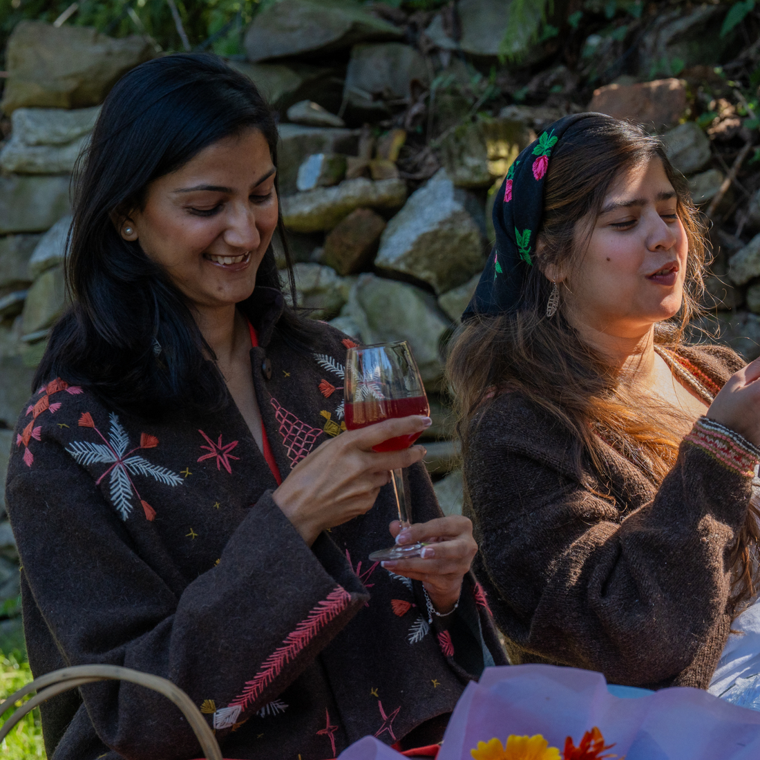 Orion Embroidered Jacket-Brown