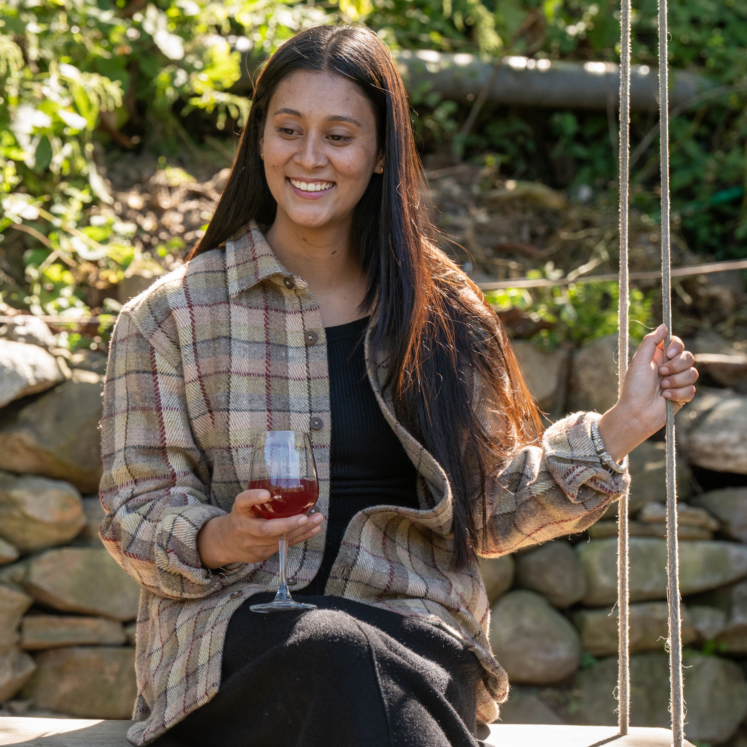 Sirius Plaid Shirt/Shacket – Beige Checks