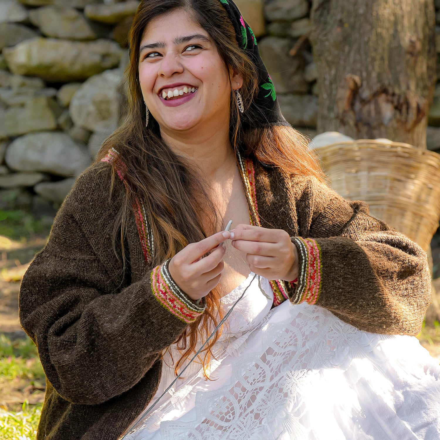 Altair Wool Cardigan – Dark Brown