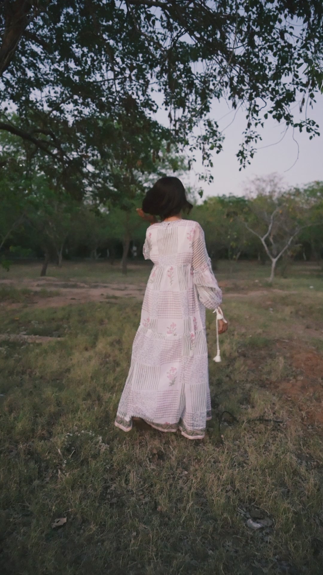 Iris Kota Doria Dress by charkha and loom handmad clothing for Summer 
